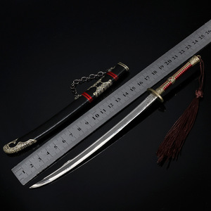Épée de samouraï de 22 cm, accessoires de cosplay Wildling Blade, produits liés au cinéma et à la télévision, uniforme de garde brodé Flamme Rouge, cadeau pour garçon - Product Image 6