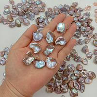 Kess-perles d'eau douce naturelles, perles style Baroque de grande qualité AA et violet, en vrac, avec demi ou sans trou, 12 à 16mm, pour bricolage, vente en gros