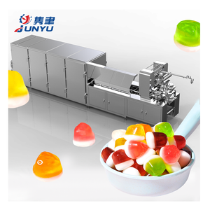 Machine de fabrication de bonbons gommeux en forme de hamburger Ligne de production de bonbons aigres à saveur de fruits mélangés à vendre - Product Image 4