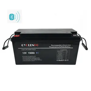 With Heated and wireless connect 12v 150ah Lifepo4 Lithium Battery Pack