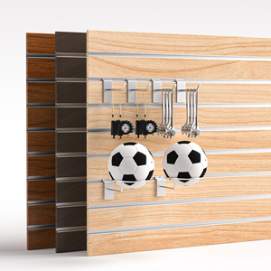 Fibreboard tường bán lẻ hiển thị <span class=keywords><strong>MDF</strong></span> <span class=keywords><strong>Board</strong></span> slatwall Panel cho siêu thị - Product Image 3