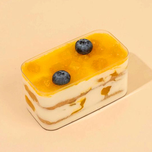 Boîtes en plastique transparentes rondes pour biscuits, petits gâteaux, pâtisseries et mousses – Vente en gros - Product Image 3
