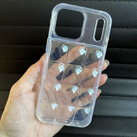 Coque de téléphone portable 3D transparente effet glaçon DIY pour iPhone 18 Pro, compatible avec iPhone 18, 17, 16, 15 Pro Max et Samsung S26