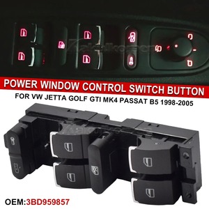1PC cho Volkswagen 99-04 GTI GOLF 4 Jetta MK4 Bora Bọ Cánh Cứng <span class=keywords><strong>Passat</strong></span> B5 b5.5 cửa sổ Nút chuyển đổi điều khiển OEM: 3bd 959 857 ánh sáng màu đỏ - Product Image 4