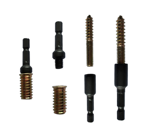 Vis à bois M4 M5, goujons métalliques pour bois, <span class=keywords><strong>double</strong></span> extrémité, fixation de meubles, vis autotaraudeuses, goujons filetés pour bois - Product Image 5