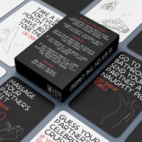 Jeu à boire pour couples avec 50 cartes noires, jeu de cartes érotiques pour adultes, stimule la régulation émotionnelle