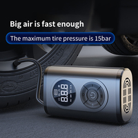 Mini gonfleur de pneus numérique portable 150 PSI, gonfleur de pneus sans fil, compresseur d'air pour voiture, pompe à air automatique, pression préréglée