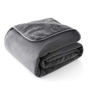 Двухслойное плюшевое Фланелевое Флисовое одеяло с принтом на заказ для зимы