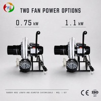 Souffleur d'extraction mobile 550W avec diamètre et longueur de tuyau personnalisables pour l'élimination des fumées en atelier automobile