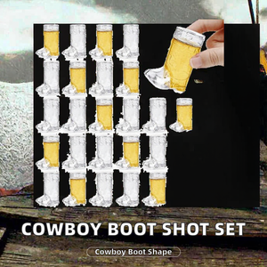 Gelas Shot Mini Bentuk Sepatu Koboi, Gelas Koboi, Gelas Koboi Barat untuk Pesta Lajang Koboi Cowgirl - Product Image 2