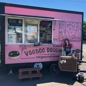 Mini Food Truck Retrò per Spiaggia, Ristorante Mobile, Gelateria, Caffetteria, Hot Dog, Snack, Rimorchio per Catering - Product Image 4