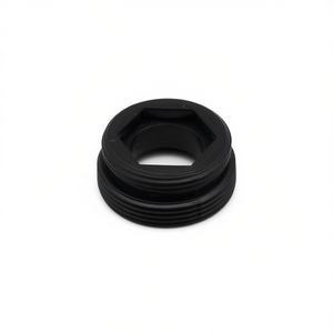 Adaptateur de robinet de lavabo noir ABS réducteur H 14 mm M22x1 x M24x1 - Product Image 2