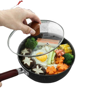 Non-Stick Frying Pan Multi-Use Household Soup <b>Pot</b> <b>For</b> Cooking Stir Fry Steam <b>Induction</b> Compatible With Maifan Stone Coating - Product Image 4