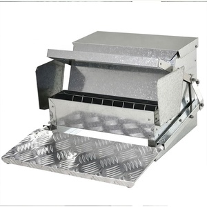 Mangeoire automatique en <span class=keywords><strong>acier</strong></span> <span class=keywords><strong>galvanisé</strong></span> pour poulets, résistante aux intempéries, nouvelle mangeoire pour volailles, à pédales, à usage domestique - Product Image 4
