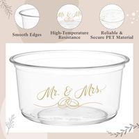 1000 gobelets jetables en plastique PET de 12 oz pour mariage, douche nuptiale, fiançailles, anniversaire, fournitures pour fêtes
