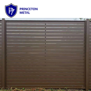 全体プライバシー通気性屋外壁フェンシングパネル水平アルミスラットフェンス - Product Image 5