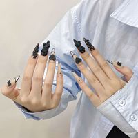Ongles press-on réutilisables de haute qualité, faciles à appliquer, faux ongles à couverture complète, fournisseur vérifié