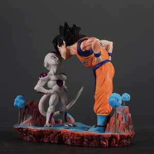 Statue en résine de la scène de combat de Goku contre Freezer de <span class=keywords><strong>Dragon</strong></span> <span class=keywords><strong>Ball</strong></span> avec base en pierre, figurine de collection d'anime, artisanat pour les fans, cadeau - Product Image 3