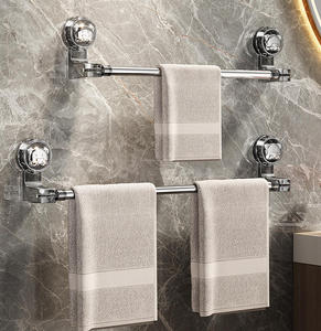 Có thể điều chỉnh treo tường hút cup khăn Bar cho phòng tắm giá lưu trữ Holders & racks - Product Image 4