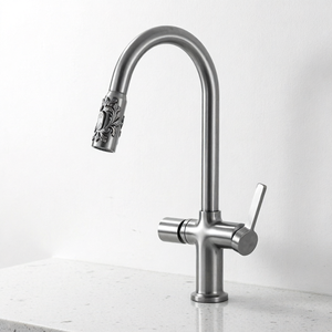 Modern <b>Brushed</b> Brass Touchless Sensor LED Basin Tap Ceramic Valve Core Single Hole <b>Deck</b> Mounted Single Handle Bathroom Faucet - Product Image 1
