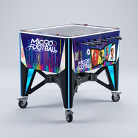 Table de baby-foot commerciale avec monnayeur, effets LED, tableau de scores numérique et graphiques personnalisés