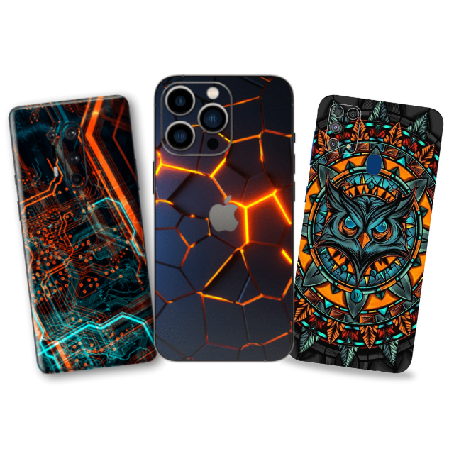 3D Relief Embossed Mobile Back Cover Raw Material for Smartphone Mobile Skin Sticker Film 120*190 mm