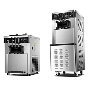 Three Flavor Commercial Soft Ice Cream Machine For Sale