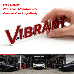 Insignia Metálica 3D Cromada Personalizada <span class=keywords><strong>de</strong></span> Bajo MOQ, Logotipo <span class=keywords><strong>de</strong></span> Marca Personalizado, Letras en Relieve, Emblemas para Modificación <span class=keywords><strong>de</strong></span> Vehículos, Pegatinas para Autos - Product Image 2