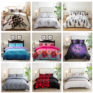 Kỹ Thuật Số In Dệt Polyester Bộ Đồ Giường Thiết Lập Nhà Phòng Ngủ Thời Trang Duvet Cover-Nữ Hoàng Vua Duy Nhất Đôi 3Pcs Mền Đám Cưới Sử Dụng - Product Image 2