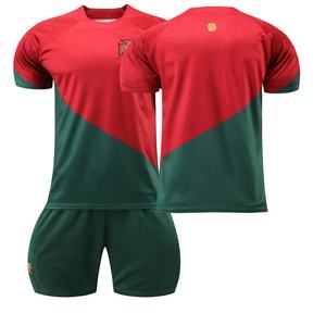 Ensemble de maillots de football Portugal domicile 2223, n°7 Cristiano Ronaldo, n°8 Bruno Fernandes, n°23 Félix, polyester, adulte homme - Product Image 6