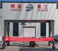 Grue portique sur pneus MINGDAO à usage intensif avec capacité de 6 à 45 tonnes, moteur et boîte de vitesses pour la manutention de conteneurs portuaires