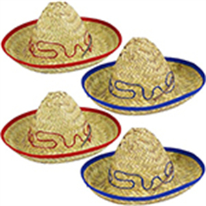 Chapeau Sombrero Mexicain Giftexpress pour Adultes avec Bordure Large, Authentique, Personnalisé, en Paille, pour le Camping, Broderie, Chapeau Bob - Product Image 3
