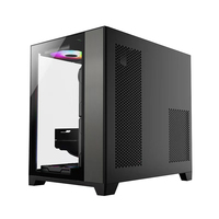 AntarcChill Customize Logo Micro Mini MATX Cube Tempered Glass Gaming Computer PC Cases for Gammer