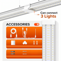 Lumière de travail LED industrielle connectable ETL Standard 8FT 100W 13000LM Lumière du jour 5000K pour le detailing automobile et les garages