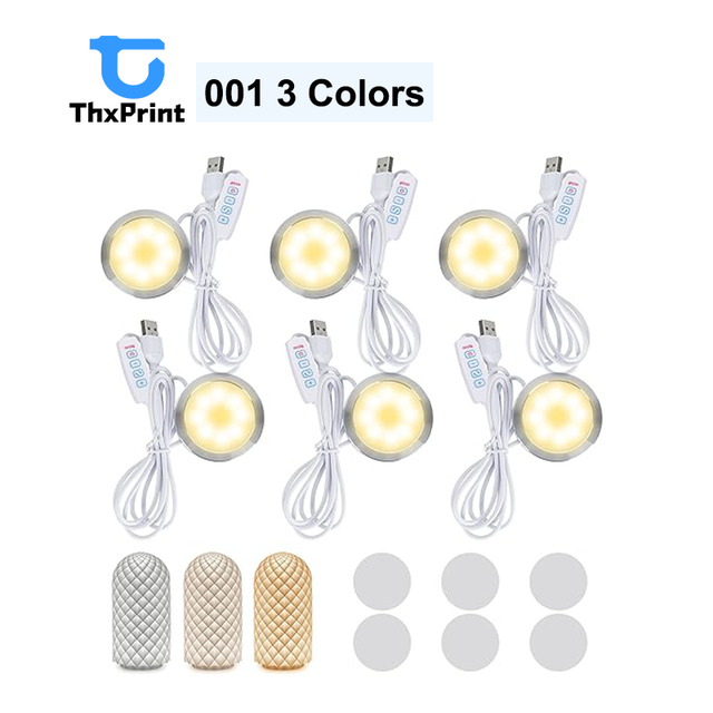 ThxPrint 3D Printer Led Lamp Kit 001 Three Colors for Bambu Lab H2D/H2C/A1/A1mini/P1S/P1P/X1C Makerworld DIY Spare Parts