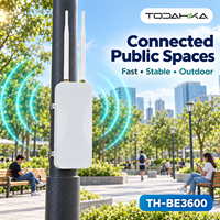 Point d'accès sans fil extérieur WiFi 7 802.11be BE3600 double bande 2.5G WAN 802.3at PoE IP65 étanche 3600Mbps portée 200-250m