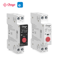 Interrupteur intelligent WiFi EWeLink sur rail DIN, disjoncteur MCB 1P+N 90-240V 1-63A, contrôle à distance par minuterie pour boîte de distribution intelligente Chayo