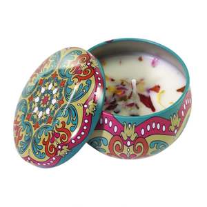 Décoration d'intérieur Bougies parfumées de 2,2 <span class=keywords><strong>oz</strong></span> avec fleurs séchées Bougie en cire de soja aromatique en vrac - Product Image 4