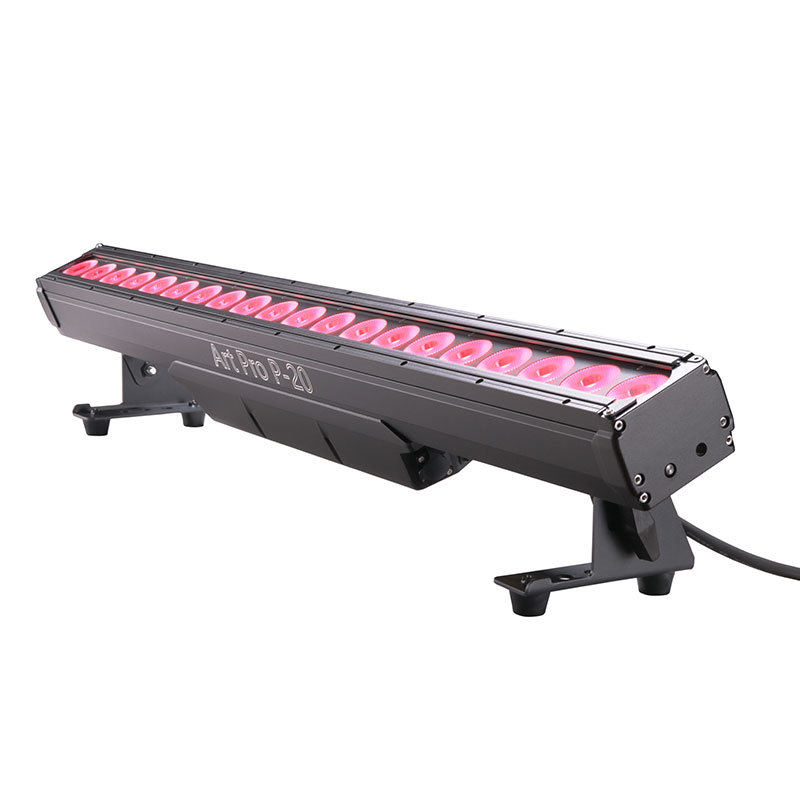 No Flicker 20x15W RGBW LED Pixel Bar IP65 Waterproof Cast Aluminum 16bit Linear Dimming PowerCON True1 Stage Wall Washer Light