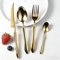 Ensemble de couverts de luxe pour mariage, cuillère, couteau et fourchette en acier inoxydable 18/10 de qualité alimentaire, forgés à haute pression, pour repas raffinés et banquets
