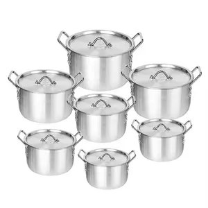 High quality 7 in 1 Aluminium Cookware Sets Cooking Pot Cooking Kitchenware ollas de aluminio