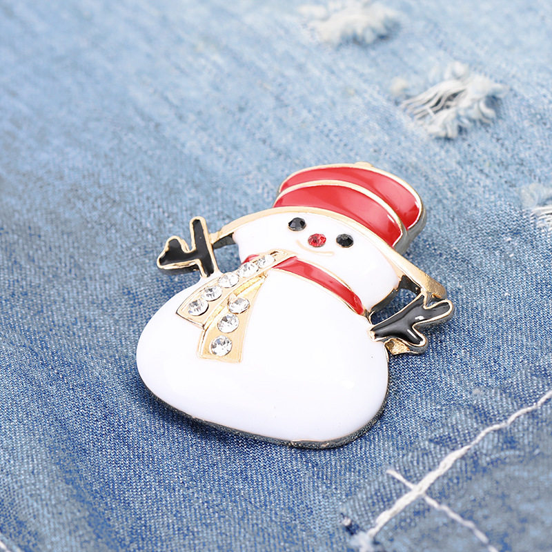 Amazon Offre Spéciale Noël Broche 2021 Bas de noël cloche bonbons bonhomme de neige Broche broche De Sapin De Noël