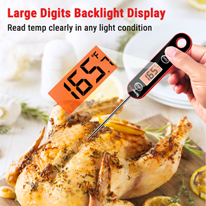 Temppro ic6030 kỹ thuật số nhà bếp ngay lập tức đọc thịt Nhiệt kế cho BBQ cookingthermometer với lớn Backlit hiển thị - Product Image 4