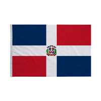 Approvisionnement d'usine drapeaux de la République dominicaine tout drapeau de bricolage impression en polyester personnalisé une pièce drapeau des Maldives