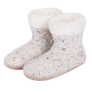 2024 Women Winter Floor Shoes Indoor Home <strong>Slippers</strong> <strong>Knitted</strong> Anti Skid Non-Slip Soft Warm <strong>Boots</strong> - Product Image 1