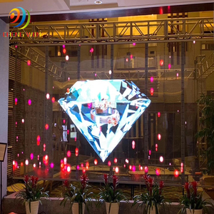 P3.91-7.81 1000*500mm jendela kaca LED transparan Display Video iklan Media toko ritel mal belanja Lift - Product Image 5