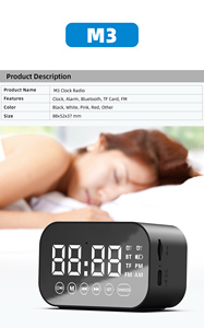 Sao Đồng hồ báo thức cho loa <span class=keywords><strong>mini</strong></span> với thẻ TF AUX FM Đài phát thanh Type-C <span class=keywords><strong>USB</strong></span> cho điện thoại di động - Product Image 2