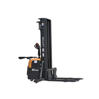 Gerbeur électrique 2T en gros avec batterie lithium-ion et mât bi-étages |   Chariot élévateur RELILIFT Stand-on Rider 2000 kg 3000 mm