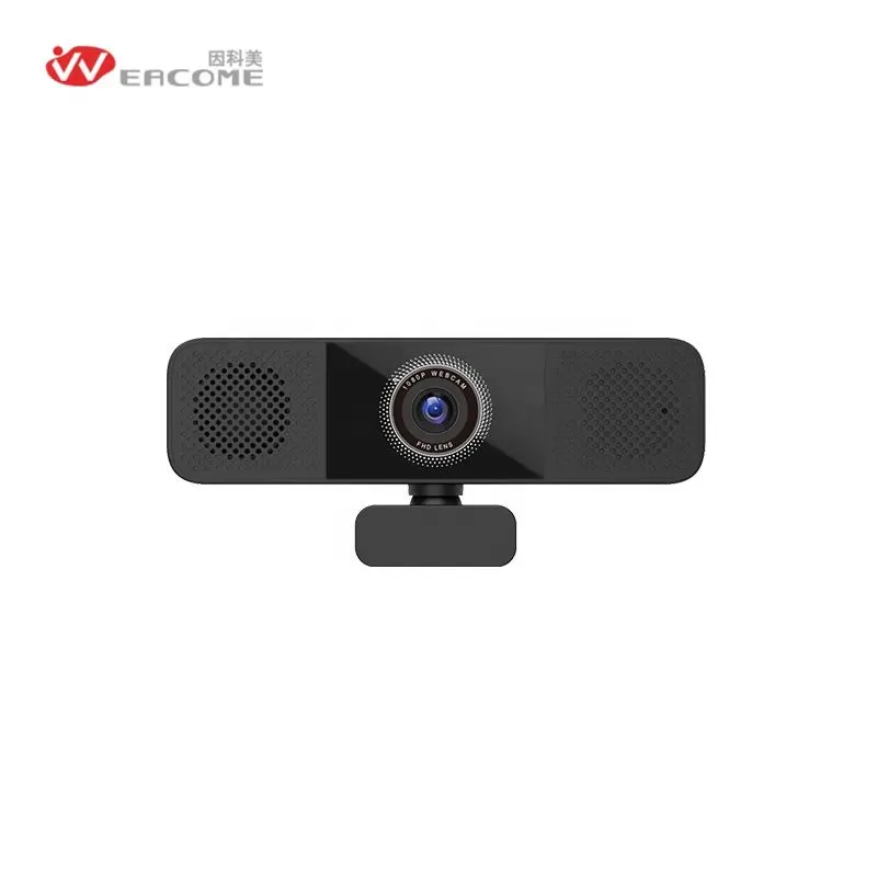 Webcam omnidirecional e alto-falante 3 em 1, webcam de conferência hd, novo, 1080p