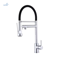 Robinet de cuisine extractible en acier inoxydable SUS304 en gros | Mitigeur brossé pivotant à 360 ° | Prix direct du fabricant OEM